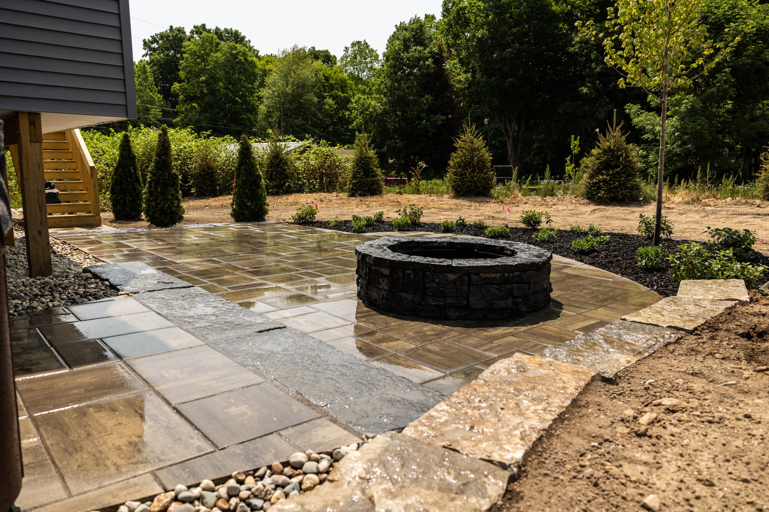 Patio install in Rockford near Grand Rapids